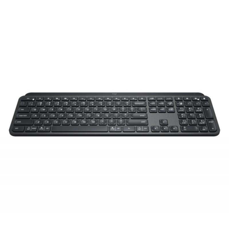 Logitech MX Keys teclado RF Wireless + Bluetooth Portugués Grafito