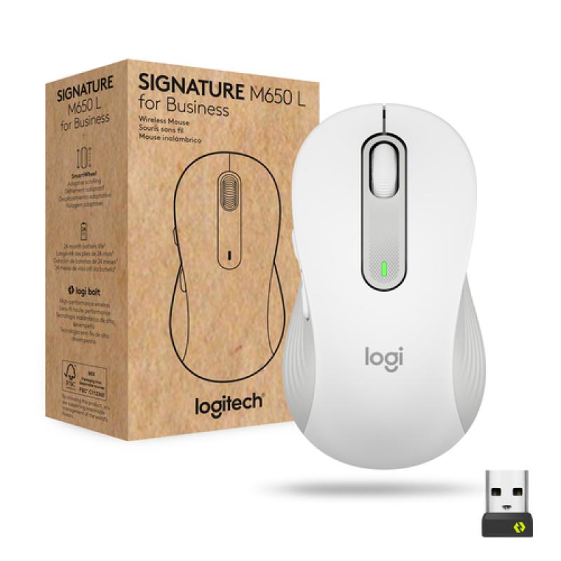 Logitech Signature M650 for Business ratón mano derecha RF Wireless + Bluetooth Óptico 4000 DPI