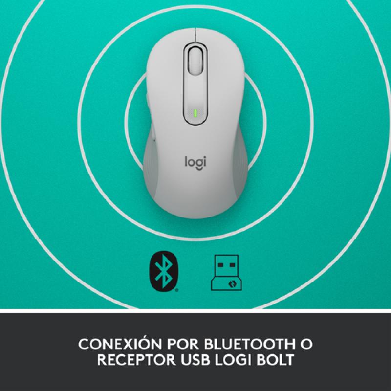 Logitech Signature M650 ratón mano derecha RF Wireless + Bluetooth Óptico 2000 DPI