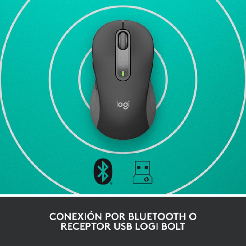 Logitech Signature M650 ratón mano derecha RF Wireless + Bluetooth Óptico 2000 DPI