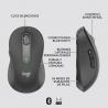 Logitech Signature M650 ratón mano derecha RF Wireless + Bluetooth Óptico 2000 DPI