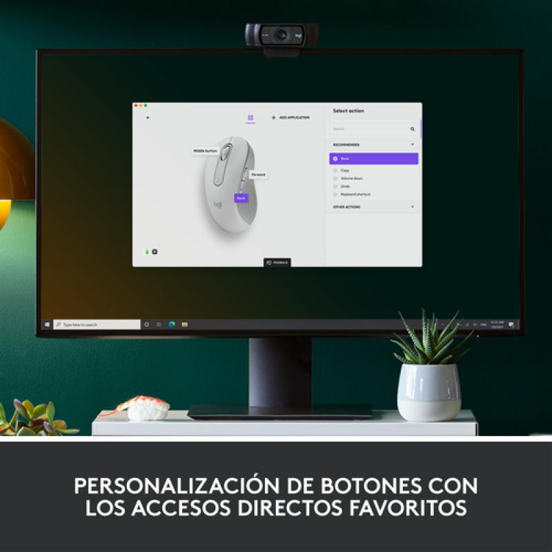 Logitech Signature M650 ratón Izquierda RF Wireless + Bluetooth Óptico 2000 DPI