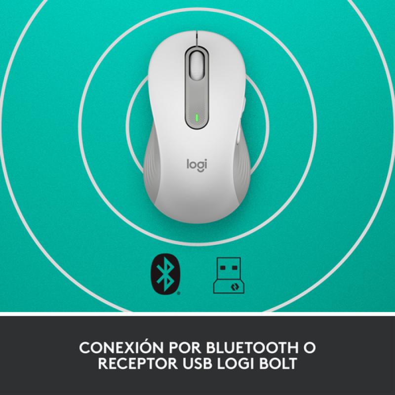 Logitech Signature M650 ratón Izquierda RF Wireless + Bluetooth Óptico 2000 DPI