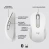 Logitech Signature M650 ratón Izquierda RF Wireless + Bluetooth Óptico 2000 DPI