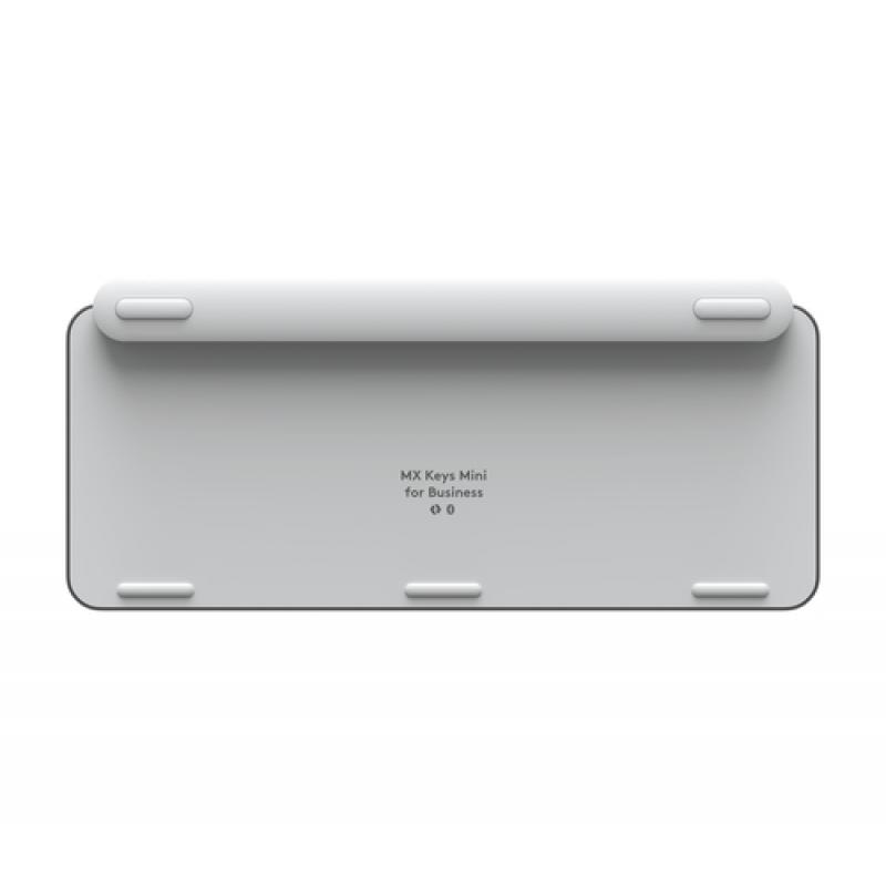 Logitech MX Keys Mini for Business teclado RF Wireless + Bluetooth QWERTY Nórdico Aluminio, Blanco