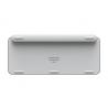 Logitech MX Keys Mini for Business teclado RF Wireless + Bluetooth QWERTY Nórdico Aluminio, Blanco