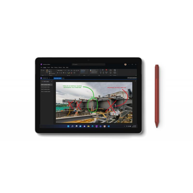 Microsoft Surface Go 3 Business LTE 256 GB 26,7 cm (10.5") Intel® Core™ i3 8 GB Wi-Fi 6 (802.11ax) Windows 11 Pro Platino