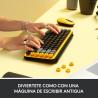 Logitech POP Keys Wireless Mechanical Keyboard With Emoji Keys teclado RF Wireless + Bluetooth QWERTY Español Negro, Gris, Amari