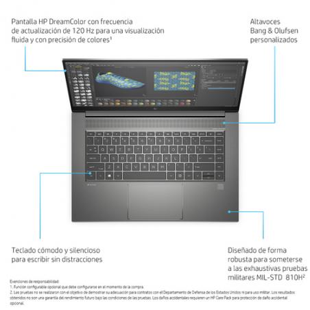 HP ZBook Studio 15.6 G8 i7-11800H Estación de trabajo móvil 39,6 cm (15.6") Full HD Intel® Core™ i7 16 GB DDR4-SDRAM 512 GB SSD 