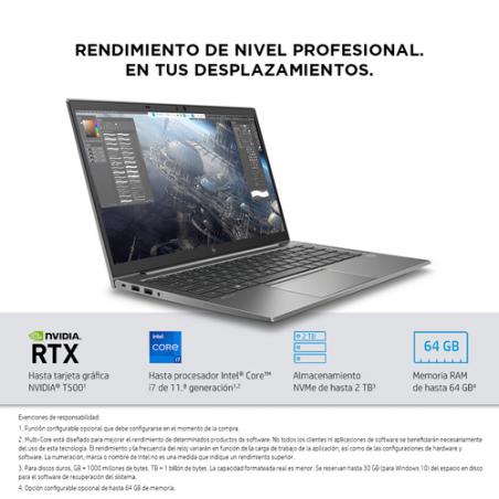 HP ZBook Firefly 14 G8 i5-1135G7 Estación de trabajo móvil 35,6 cm (14") Full HD Intel® Core™ i5 16 GB DDR4-SDRAM 512 GB SSD Wi-