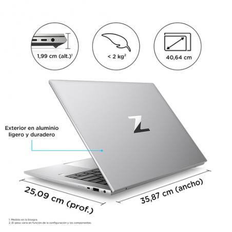 HP ZBook Firefly 16 G9 i5-1240P Estación de trabajo móvil 40,6 cm (16") WUXGA Intel® Core™ i5 16 GB DDR5-SDRAM 512 GB SSD Wi-Fi 