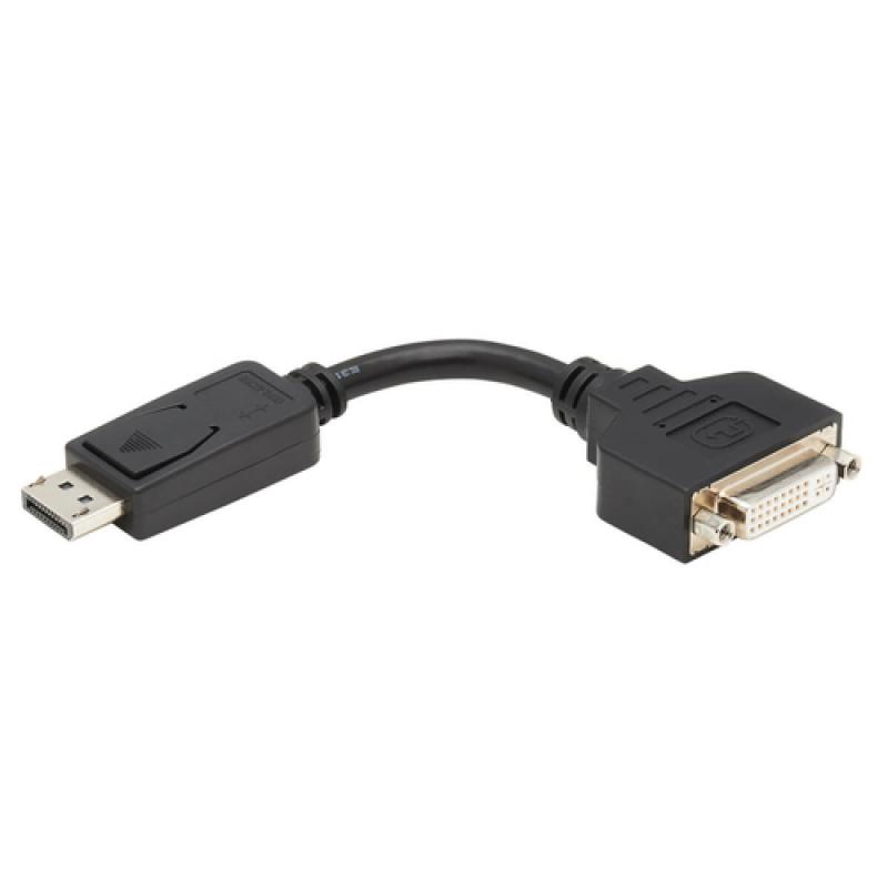 Tripp Lite P134-000 Adaptador de Cable DisplayPort a DVI, Convertidor para DP-M a DVI-I-F, 15.2 cm [6 Pulgadas]