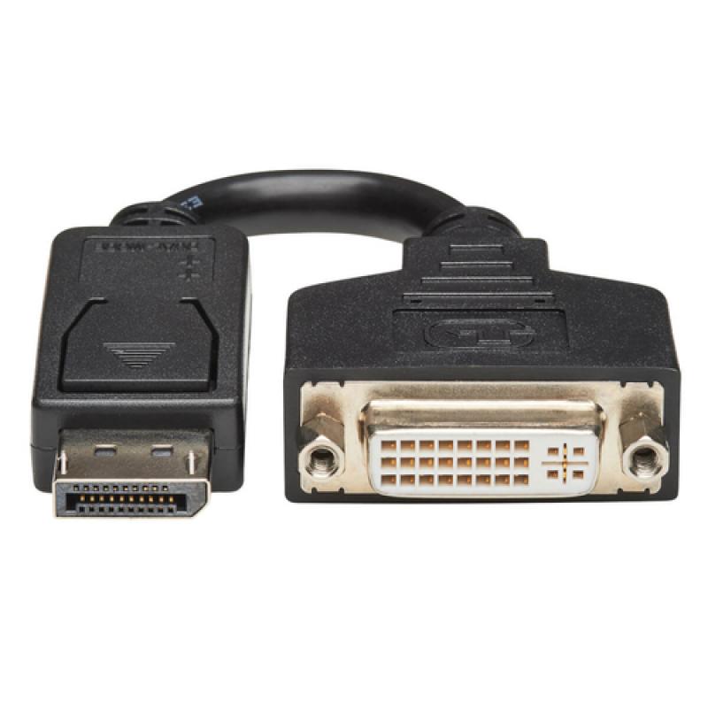 Tripp Lite P134-000 Adaptador de Cable DisplayPort a DVI, Convertidor para DP-M a DVI-I-F, 15.2 cm [6 Pulgadas]