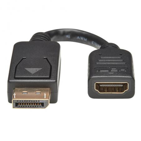 Tripp Lite P136-000 Adaptador Convertidor de Video DisplayPort a HDMI (M/H), 152 mm [6 Pulgadas]
