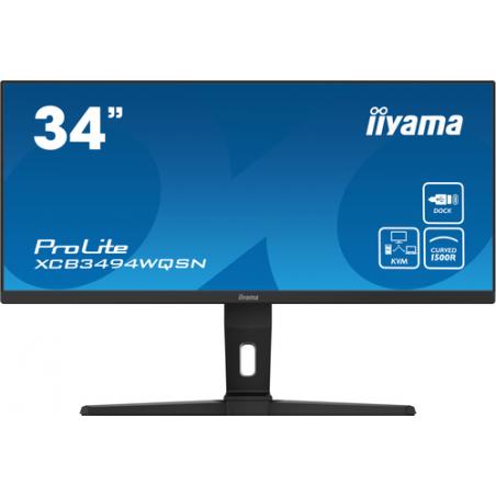 iiyama ProLite XCB3494WQSN-B1 pantalla para PC 86,4 cm (34") 3440 x 1440 Pixeles UltraWide Quad HD Negro