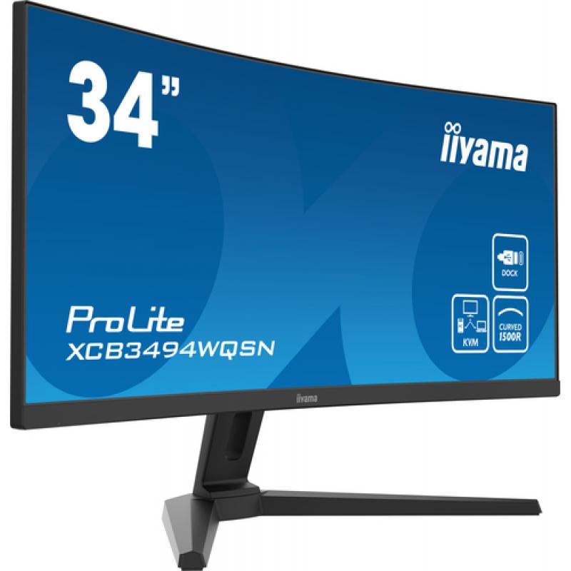 iiyama ProLite XCB3494WQSN-B1 pantalla para PC 86,4 cm (34") 3440 x 1440 Pixeles UltraWide Quad HD Negro
