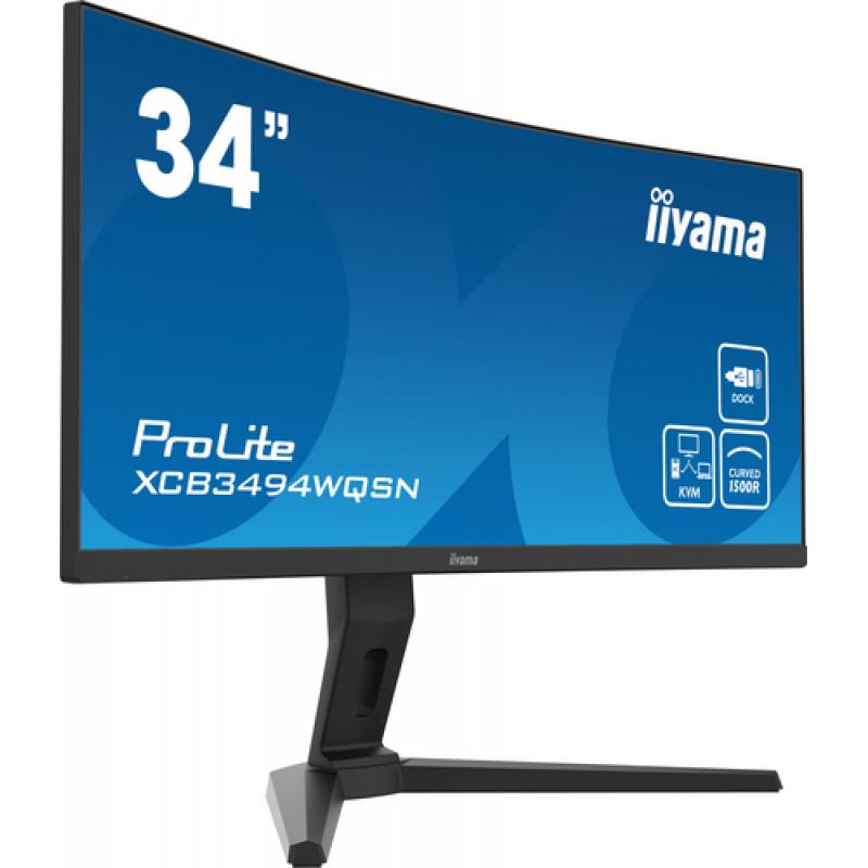 iiyama ProLite XCB3494WQSN-B1 pantalla para PC 86,4 cm (34") 3440 x 1440 Pixeles UltraWide Quad HD Negro