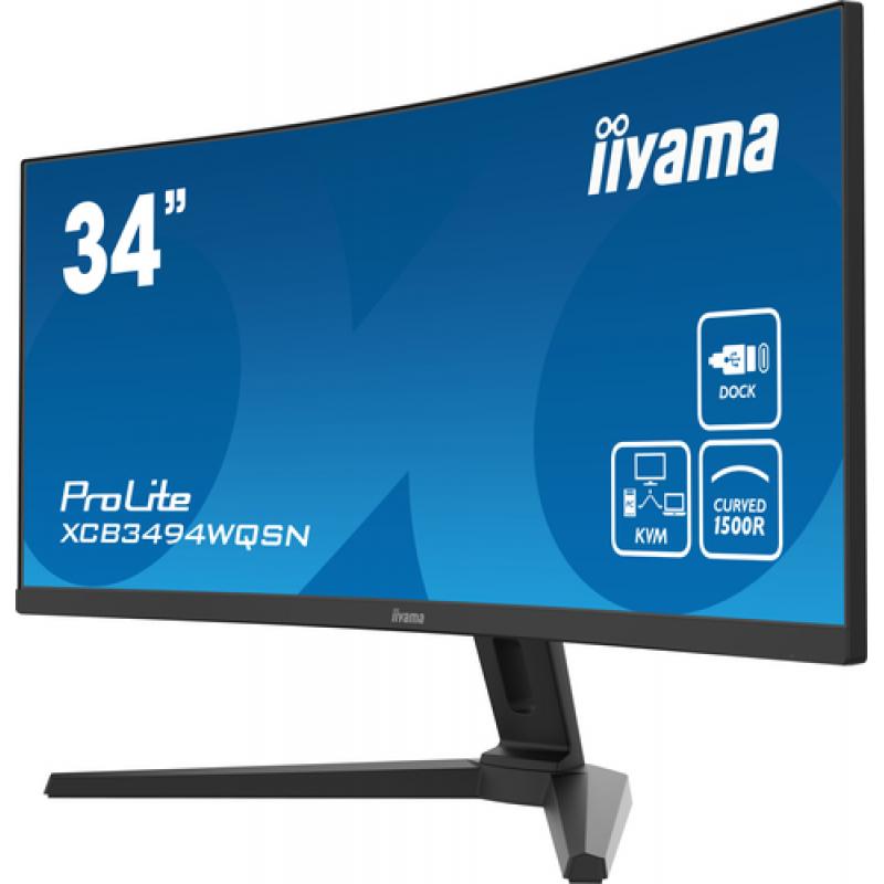 iiyama ProLite XCB3494WQSN-B1 pantalla para PC 86,4 cm (34") 3440 x 1440 Pixeles UltraWide Quad HD Negro