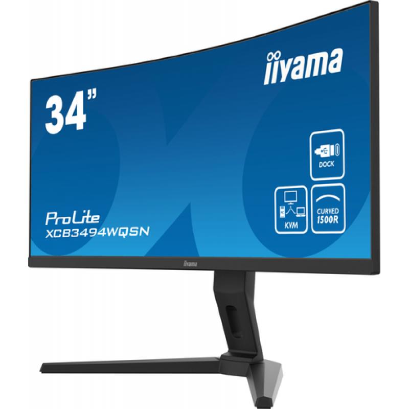 iiyama ProLite XCB3494WQSN-B1 pantalla para PC 86,4 cm (34") 3440 x 1440 Pixeles UltraWide Quad HD Negro