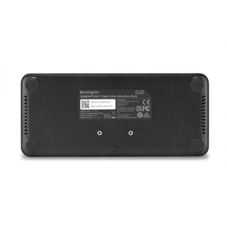 Kensington Replicador de puertos de vídeo triple sin Drivers SD4839P USB-C de 10 Gbps y con carga PD de 85 W