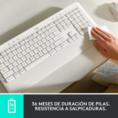 Logitech Signature K650 teclado RF Wireless + Bluetooth QWERTY Español Grafito