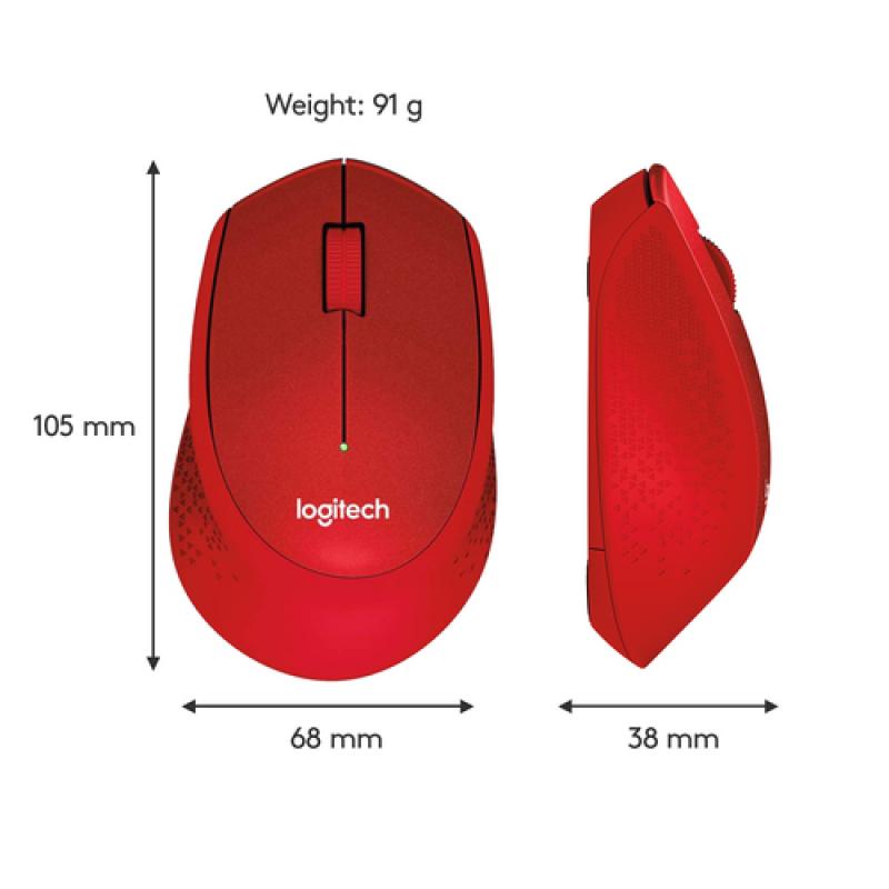 Logitech M330 Silent Plus ratón mano derecha RF inalámbrico Mecánico 1000 DPI