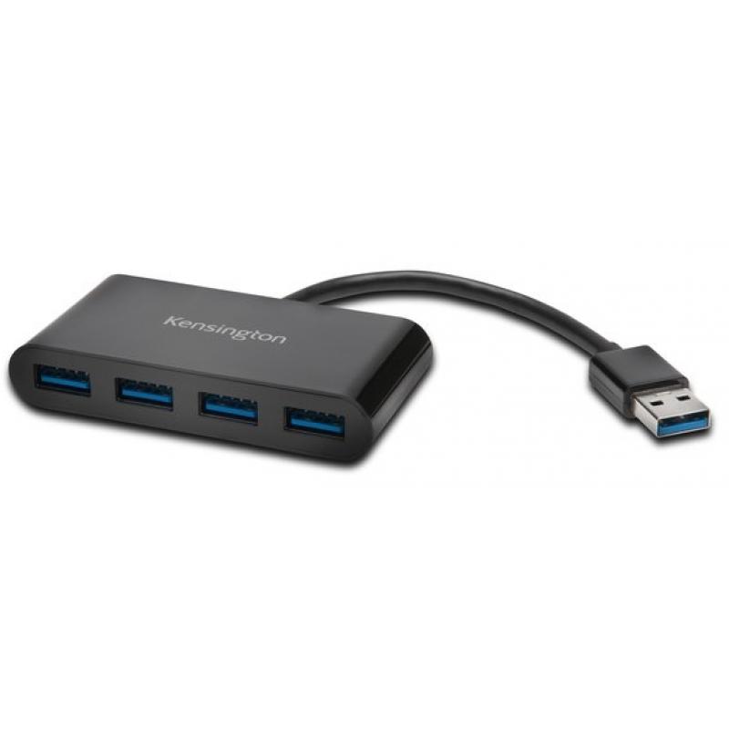 Kensington K39121WW hub de interfaz USB 3.2 Gen 1 (3.1 Gen 1) Type-A 5000 Mbit/s Negro