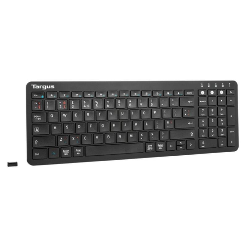 Targus AKB863UK teclado Bluetooth QWERTY Inglés del Reino Unido Negro