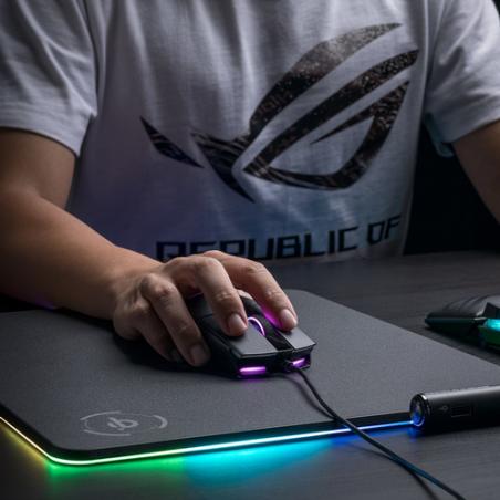 ASUS ROG Strix Impact II ratón Ambidextro USB tipo A Óptico 6200 DPI