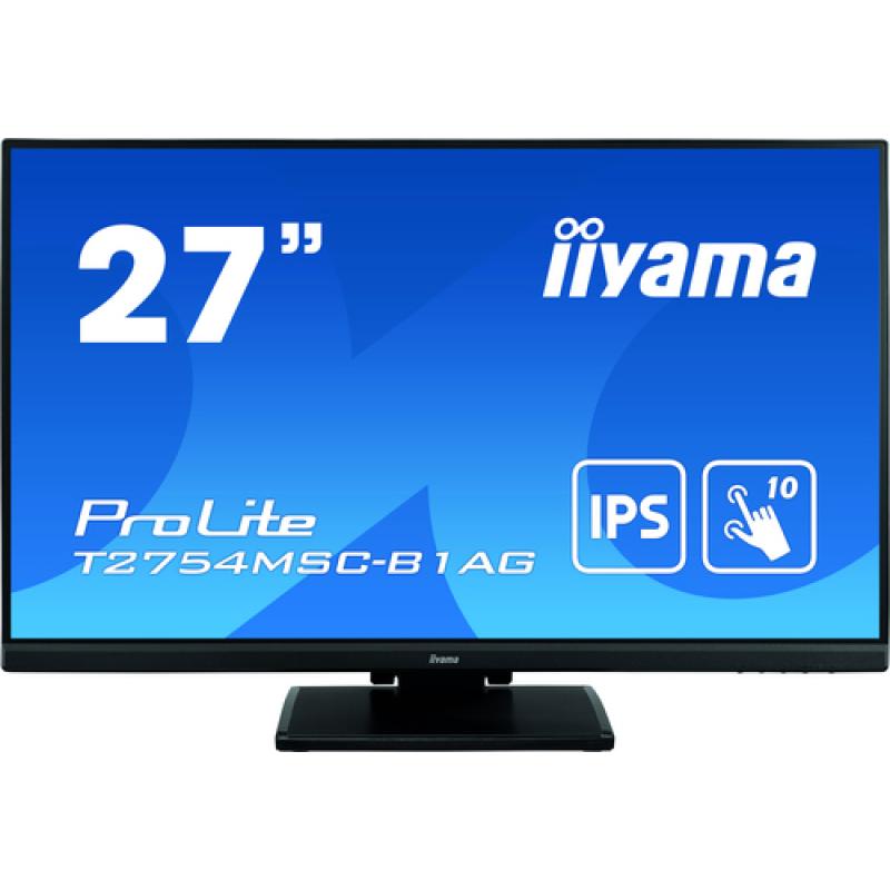 iiyama ProLite T2754MSC-B1AG pantalla para PC 68,6 cm (27") 1920 x 1080 Pixeles Full HD LED Pantalla táctil Multi-usuario Negro