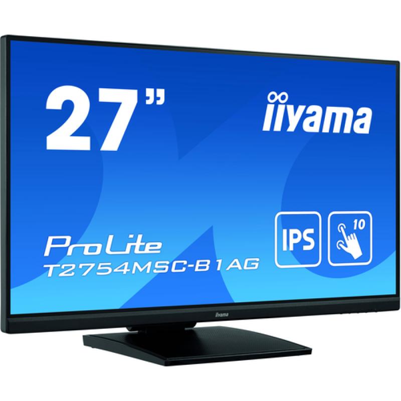iiyama ProLite T2754MSC-B1AG pantalla para PC 68,6 cm (27") 1920 x 1080 Pixeles Full HD LED Pantalla táctil Multi-usuario Negro