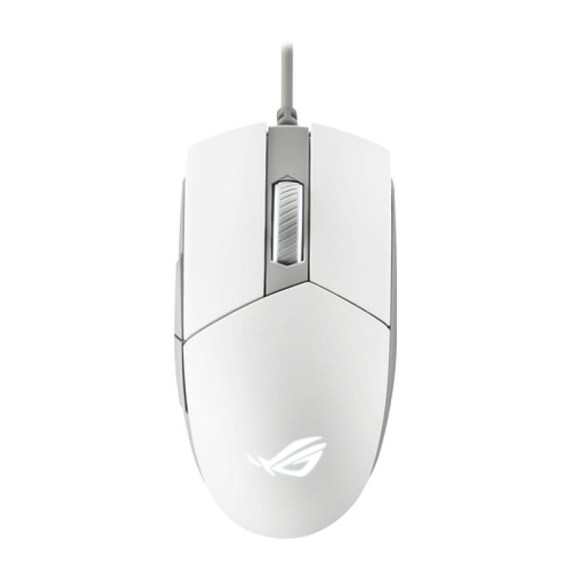 ASUS ROG Strix Impact II Moonlight White ratón Ambidextro USB tipo A Óptico 6200 DPI