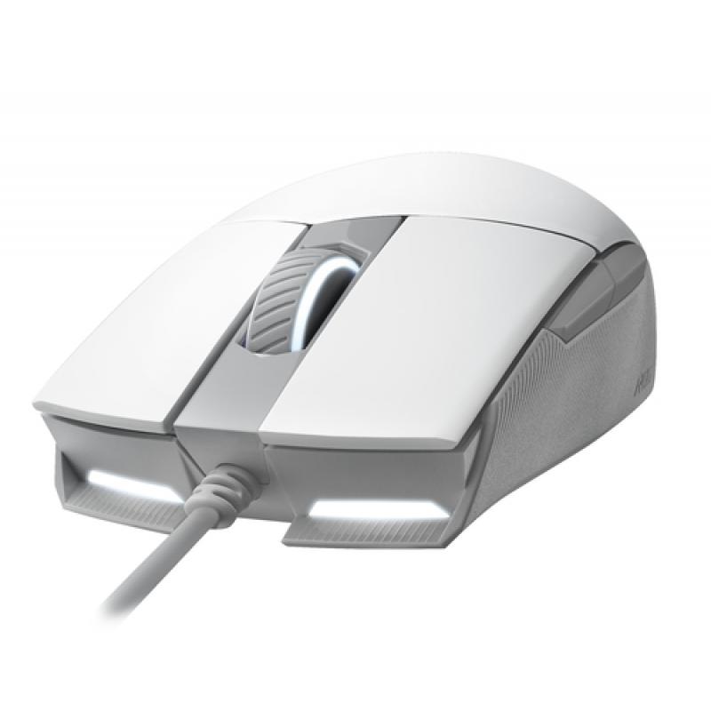 ASUS ROG Strix Impact II Moonlight White ratón Ambidextro USB tipo A Óptico 6200 DPI