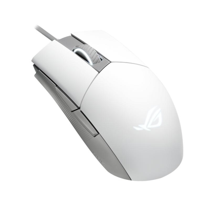 ASUS ROG Strix Impact II Moonlight White ratón Ambidextro USB tipo A Óptico 6200 DPI