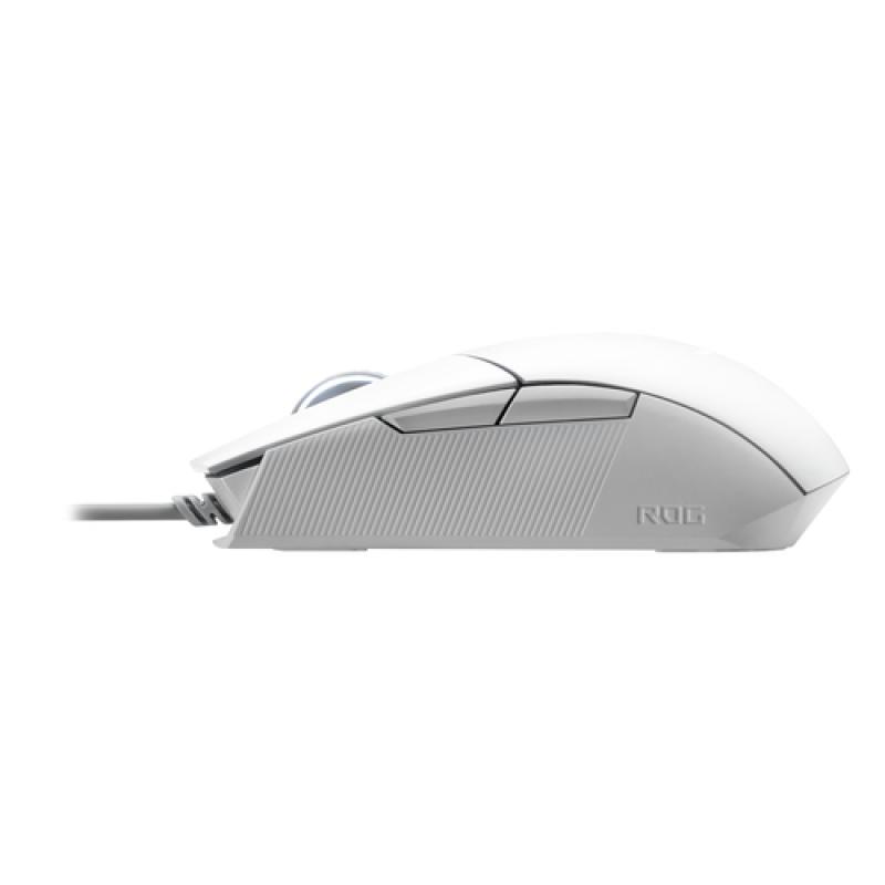 ASUS ROG Strix Impact II Moonlight White ratón Ambidextro USB tipo A Óptico 6200 DPI