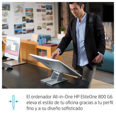 HP EliteOne 800 G6 Intel® Core™ i5 60,5 cm (23.8") 1920 x 1080 Pixeles Pantalla táctil 8 GB DDR4-SDRAM 256 GB SSD PC todo en uno