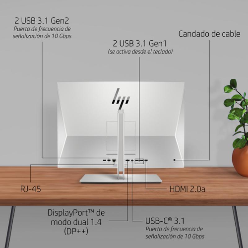 HP EliteOne 800 G6 Intel® Core™ i5 60,5 cm (23.8") 1920 x 1080 Pixeles Pantalla táctil 8 GB DDR4-SDRAM 256 GB SSD PC todo en uno