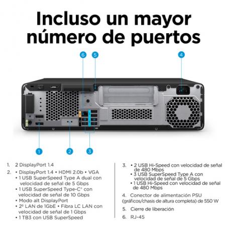 HP Z2 G9 i7-12700 SFF Intel® Core™ i7 16 GB DDR5-SDRAM 512 GB SSD Windows 10 Pro Puesto de trabajo Negro