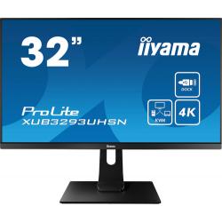 iiyama ProLite XUB3293UHSN-B1 pantalla para PC 80 cm (31.5") 3840 x 2160 Pixeles 4K Ultra HD LED Gris
