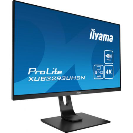 iiyama ProLite XUB3293UHSN-B1 pantalla para PC 80 cm (31.5") 3840 x 2160 Pixeles 4K Ultra HD LED Gris