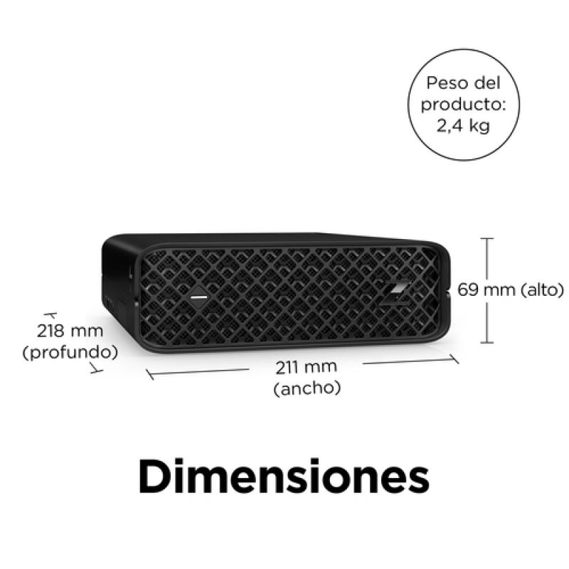 HP Z2 Mini G9 i7-12700 mini PC Intel® Core™ i7 16 GB DDR5-SDRAM 512 GB SSD Windows 10 Pro Puesto de trabajo Negro