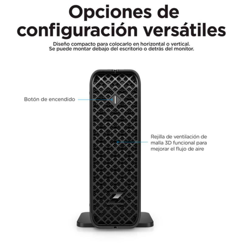 HP Z2 Mini G9 i7-12700 mini PC Intel® Core™ i7 16 GB DDR5-SDRAM 512 GB SSD Windows 10 Pro Puesto de trabajo Negro