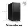 HP Z2 Tower G9 i7-12700K Torre Intel® Core™ i7 16 GB DDR5-SDRAM 512 GB SSD Windows 10 Pro Puesto de trabajo Negro