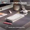 Logitech MX Mini Mechanical for Mac teclado Bluetooth QWERTY Internacional de EE.UU. Gris, Blanco