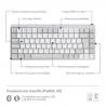 Logitech MX Mini Mechanical for Mac teclado Bluetooth QWERTY Internacional de EE.UU. Gris, Blanco