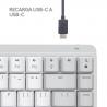Logitech MX Mini Mechanical for Mac teclado Bluetooth QWERTY Internacional de EE.UU. Gris, Blanco
