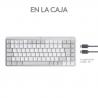 Logitech MX Mini Mechanical for Mac teclado Bluetooth QWERTY Internacional de EE.UU. Gris, Blanco