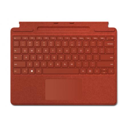Microsoft Surface Pro Signature Keyboard Rojo Microsoft Cover port QWERTY Español
